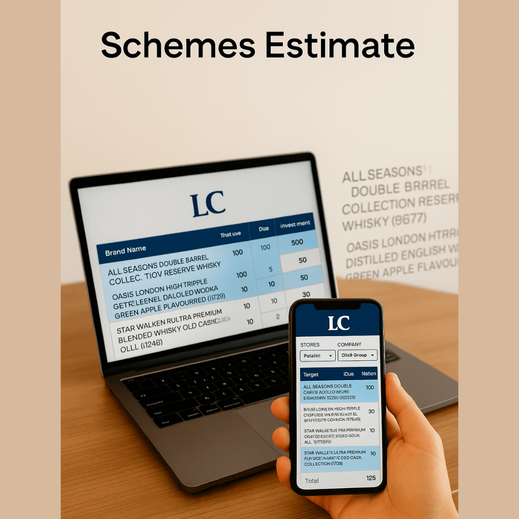 Liquor scheme estimate report